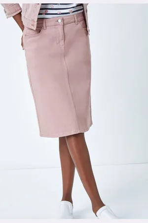 Roman A-Line Knee Length Denim Skirt AU 20