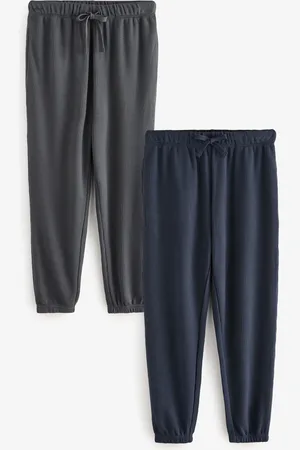 Next Navy Blue/Grey Waffle Pyjama Bottoms 2 Pack XS Reg