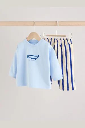 Next Blue Crocodile Baby Top and Trousers 2 Piece Set 1.5