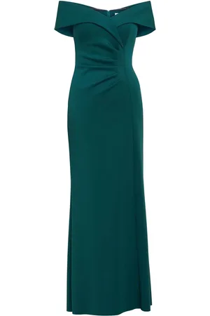 Gina Bacconi Carolyn Off The Shoulder Maxi Dress AU 22