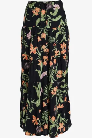 Roxy Floral Print Sweetwater Maxi Skirt xxlarge