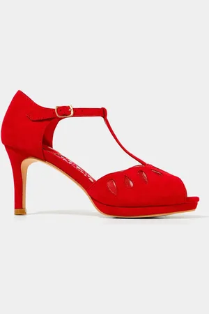 Joe Browns Cut-Out Detail Peep Toe T-Bar Heels AU 7 (EU 38)
