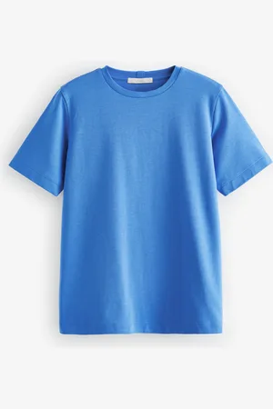 Next Bright Blue Heavyweight Short Sleeve Crew Neck T-Shirt AU 14