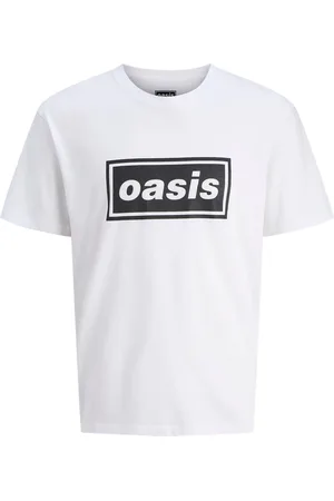 JACK & JONES White Oasis Graphic Print 100% Cotton T-Shirt XL