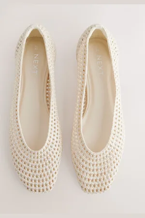 Next Forever Comfort Square Toe Crochet Ballerinas AU 5.5 (EU 36)