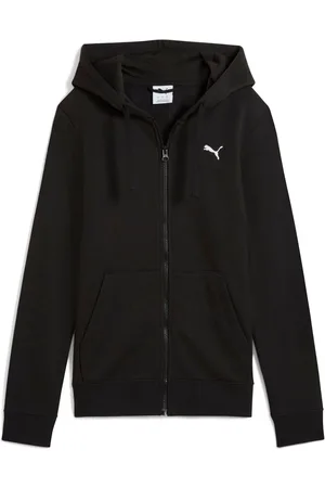 PUMA Black Womens Essentials Full Zip Hoodie Hooded Sweat Jacket XL