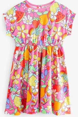 Little Bird Rainbow Short Sleeve Jersey Dress 110116cm