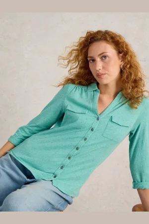 White Stuff Annie Pocket Jersey Shirt AU 6