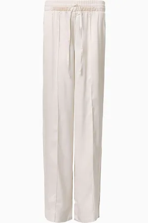 AllSaints AllSaints White Alba Satin Trousers XS