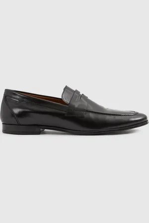 Reiss Bray Leather Patent Leather Saddle Loafers AU 8 (EU 42)