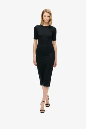 Superdry Short Sleeve Midi Jersey Dress AU 10