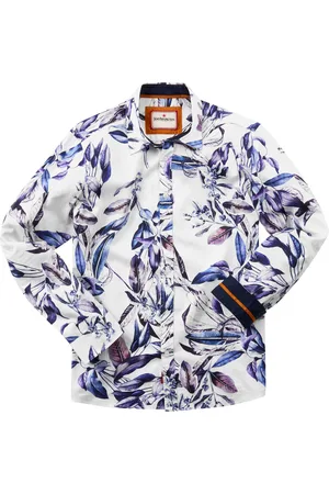 Joe Browns Winter Floral Print Long Sleeve 100% Cotton Shirt L
