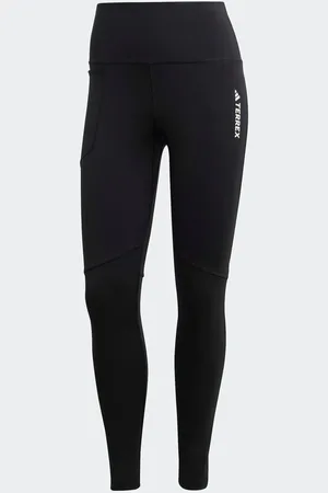 adidas Black Terrex Multi Leggings AU 6