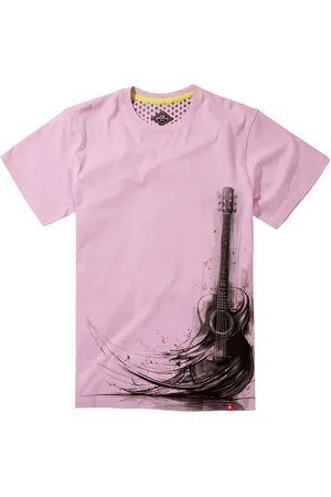 Joe Browns Purple Sketchy Guitar Graphic 100% Cotton T-Shirt L