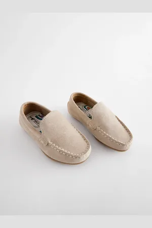 Next Wide Fit (G) Suede Slip-Ons Loafers Shoes AU 13 (EU 32)