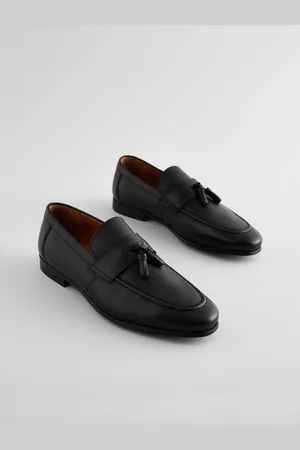 Next Leather Embossed Tassel Loafers AU 10 (EU 44)