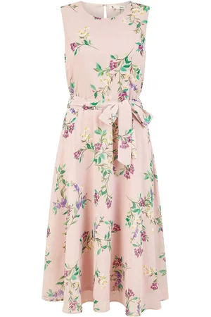 Yumi Floral Print Midi Skater Dress AU 12