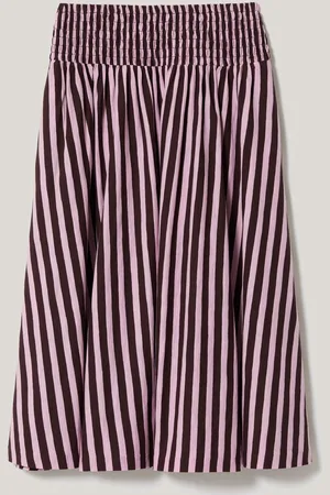 Jigsaw 100% Cotton Slub Stripe Skirt medium