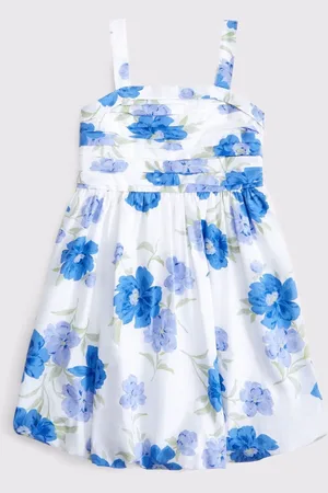 Abercrombie & Fitch Bubble Hem Mini Dress With Floral Print Embroidery 13
