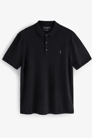 AllSaints AllSaints Mode Merino Shortsleeve Polo Shirt M