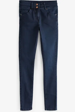 Next Inky Blue Denim Lift Slim And Shape Skinny Jeans AU 8 Petite