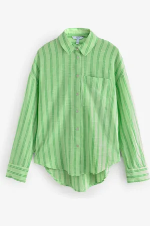 Next Long Sleeve Shirt With Linen AU 8