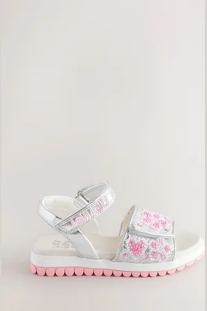 Lelli Kelly Silver Cressida Glitter Sandals uk11eu29