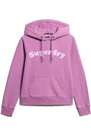 Superdry Dewberry Cooper Tonal Logo 100% Cotton Hoodie AU 10