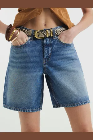 River Island Bermuda Denim 100% Cotton Shorts 14