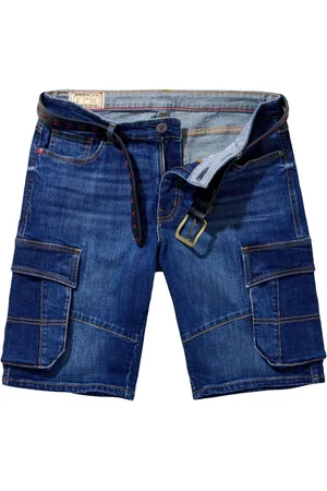 Joe Browns Blue Denim Cargo Shorts 34