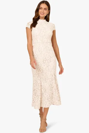 Adrianna Papell Ankle Length Lace Dress AU 14