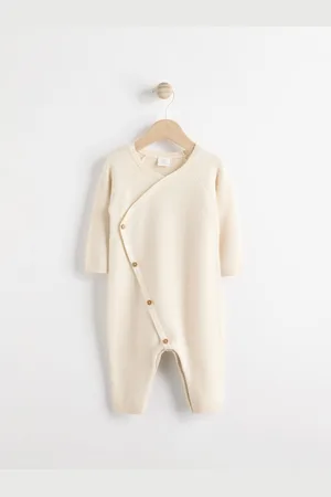 Next Cream Knitted Wrap Baby Romper (0mths-2yrs) 9
