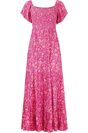 Joe Browns Flattering Shirred Bodice Floral Maxi Dress AU 18