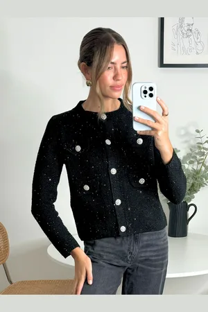 Style Cheat Black Karma Sparkle Cardigan AU 16