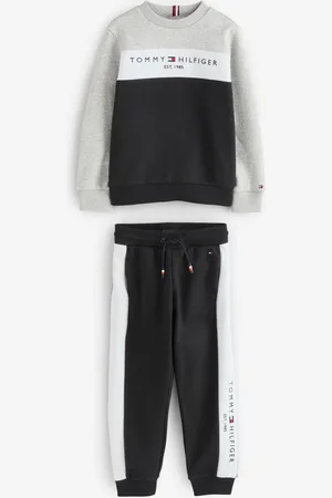 Tommy Hilfiger Black Colorblock Fleece Jumper 16 Years (176cm)