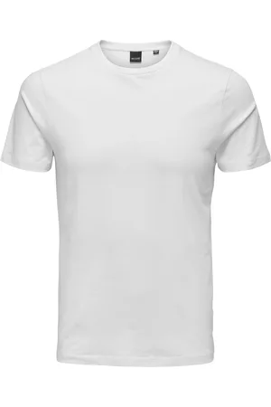 Only & Sons White Slim Fit T-Shirts 2 Pack XL