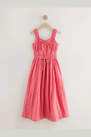 Next Strappy Tie Front Midi Dress AU 4 Petite