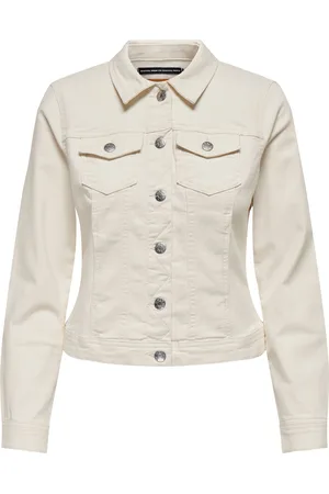 ONLY Cream Denim Jacket AU 14