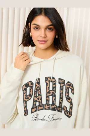 Friends Like These Cream Long Sleeve Slogan Graphic Hoodie M