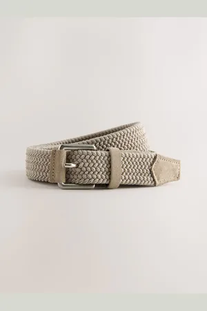 Next Tan Brown Casual Woven Elastic Belt S