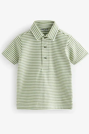 Next Short Sleeve Stripe 100% Cotton Polo Shirt (3mths-7yrs) 4