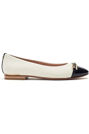 Moda In Pelle Fegra Snaffle Trim Square Toe Comfort Ballerinas AU 10 (EU 41)
