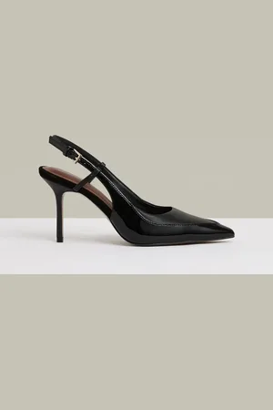 Reiss Leena Leather Slingback Court Shoes AU 5 (EU 36)