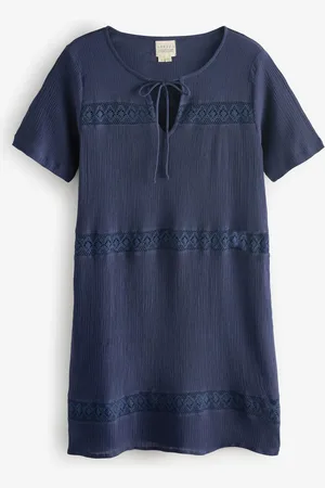 ASPIGA Roxy Crinkle Lace 100% Cotton Dresses XS