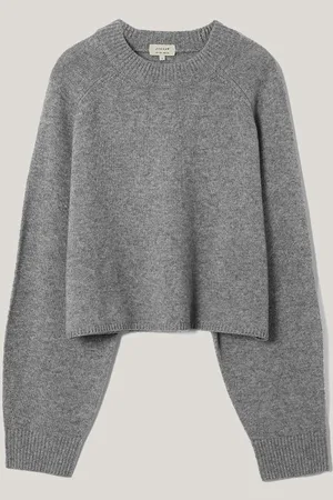 Jigsaw Grey Wool Cashmere Poncho Jumper L