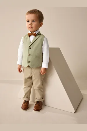Next Waistcoat Set With Shirt And Bow Tie (3mths-7yrs) 3