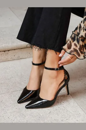 Linzi Maci Stiletto Court Heels With Ankle Strap AU 8 (EU 39)