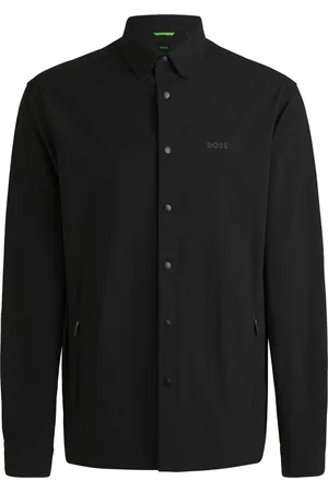 HUGO BOSS Relaxed-Fit Stretch Overshirt L