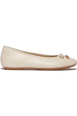 FitFlop Delicato Bow Soft Leather Ballet Flats AU 8 (EU 39)