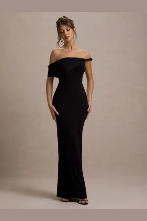 Club L Alonza Twisted Bardot Maxi Dress AU 8